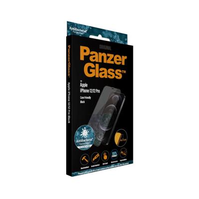 PanzerGlass Edge2Edge 2711 Screenprotector (glas) Apple iPhone 12, iPhone 12 Pro 1 stuk(s) Anti-vingerafdruk, Antibacterieel PanzerGlass Edge2Edge 2711 Screenprotector (glas) Apple iPhone 12, iPhone 12 Pro 1 stuk(s) Anti-vingerafdruk, Antibacterieel