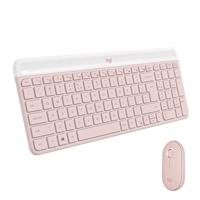 Logitech MK470 Slim Combo toetsenbord Inclusief muis RF Draadloos QWERTY US International Roze - thumbnail