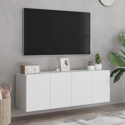 Tv-meubels 2 st wandgemonteerd 60x30x41 cm wit Tv-meubels 2 st wandgemonteerd 60x30x41 cm wit