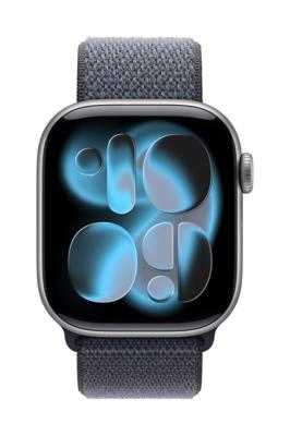 Apple Watch Band - Geweven sportbandje - 42 mm - Ankerblauw - Eén maat voor de meeste polsen