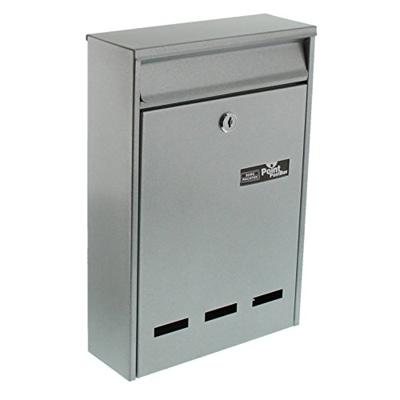 Burg Wächter 61020 POCKET 5871 SI Brievenbus Staal Zilver Sleutelslot