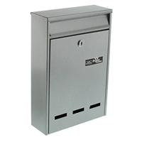 Burg Wächter 61020 POCKET 5871 SI Brievenbus Staal Zilver Sleutelslot - thumbnail