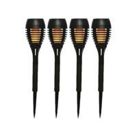 Lumineo Solar fakkel kunststof 4 stuks - thumbnail