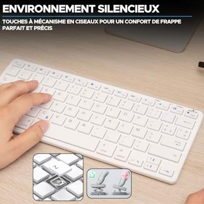 TKL-toetsenbord - BLUESTORK - Oplaadbare Bluetooth voor Mac - Wit