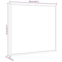 Kurkbord met massief grenenhouten frame 60x55 cm - thumbnail
