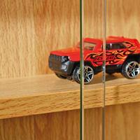 Vitrine Compilati - beukenkleur - 60x80x9,5 cm - Leen Bakker - thumbnail