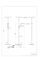 Trio Design leeslampWillis RVS - 180cm - 449510207 - thumbnail