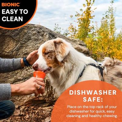 Hondenspeelgoed Bionic Urban stick Oranje 12 cm M Bot