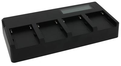Snellader voor 4 accu's Sony L-serie (NP-F550, NP-F750, NP-F960, NP-F970)