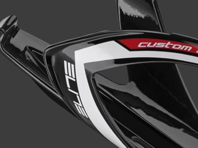 ELITE bidonhouder "custom race plus" mod. 16 bottle cage cu.race plus glossy bl./light red