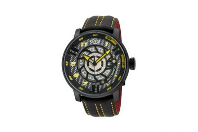 Gevril GV2 Motorcycle Mens Silver Dial Black Calfskin Leather Watch 1315 Heren Horloge Gevril GV2 Motorcycle Mens Silver Dial Black Calfskin Leather Watch 1315 Heren Horloge