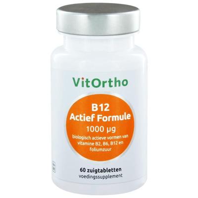 Vitortho B12 Actief Formule 1000 µg Zuigtabletten Vitortho B12 Actief Formule 1000 µg Zuigtabletten