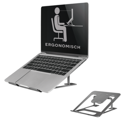 Neomounts NSLS085GREY Laptopstandaard In hoogte verstelbaar Neomounts NSLS085GREY Laptopstandaard In hoogte verstelbaar