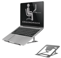 Neomounts NSLS085GREY Laptopstandaard In hoogte verstelbaar - thumbnail