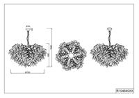 Trio Blaadjes hanglampLeavy Ø 70cm - R10464032 - thumbnail