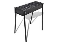 Houtskoolbarbecue staand vierkant 75x28 cm - thumbnail