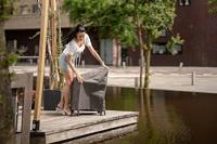 Stapelstoelen bescherm hoes 66 x 66 x 128/88 - thumbnail