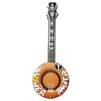 Opblaasbare Flower Power Banjo - thumbnail