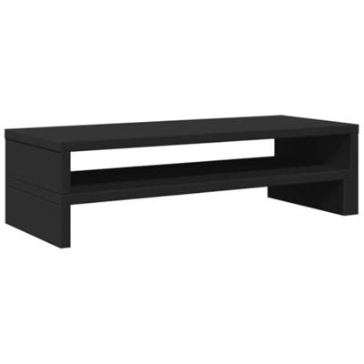 VidaXL Monitorstandaard 54x22x15 cm bewerkt hout zwart