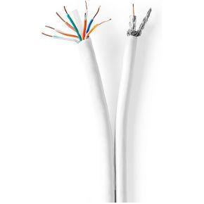 Coax- / CAT6-Combinatiekabel | 15,0 m