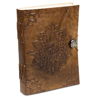 Notitieboek Mandala met Lederen Kaft