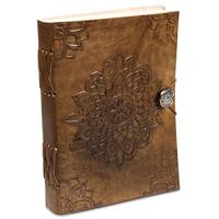 Notitieboek Mandala met Lederen Kaft - thumbnail