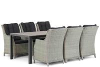 Garden Collections Buckingham/Young 217 cm dining tuinset 7-delig - thumbnail