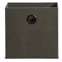 Opbergbox Kenzi stof - olijfgroen - 31x31x31 cm - thumbnail