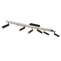 Trio Leuchten Plafondlamp Zeno 6 lichts L 112 - 180 cm aluminium - thumbnail