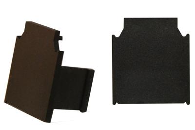 280HP/ECB-Eindkapjes (set) zwart