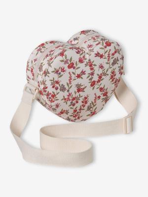 Tasje voor meisjes in hartvorm ecru Tasje voor meisjes in hartvorm ecru