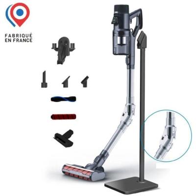 Snoerloze steelstofzuiger - EZICLEAN Cycloboost FR15 Animal Gemaakt in Frankrijk - 450 W - 80 min - 30 kPa - Zwart