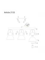 Steinhauer Antraciete opbouwspotGearwood - 2133A - thumbnail