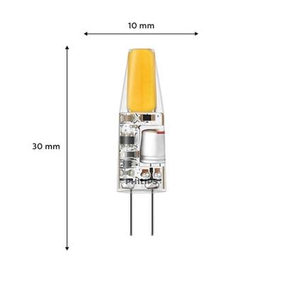 Philips 8720169300453 LED-lamp Energielabel F (A - G) G4 1 W = 10 W Warmwit (Ø x h) 10 mm x 30 mm 1 stuk(s) Philips 8720169300453 LED-lamp Energielabel F (A - G) G4 1 W = 10 W Warmwit (Ø x h) 10 mm x 30 mm 1 stuk(s)