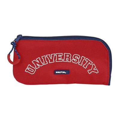 Schoolpennenzak Safta University Rood Marineblauw (23 x 11 x 1 cm)