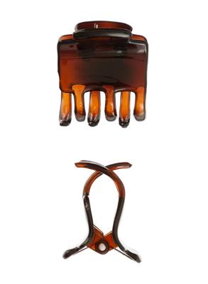 HEMA Haarklemmen - 2 stuks (havana)