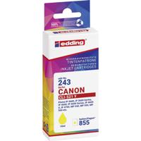 Edding Inktcartridge vervangt Canon CLI-521Y Compatibel Geel EDD-243 18-243-01 - thumbnail