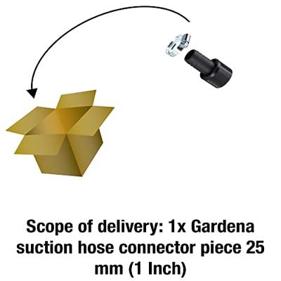 Gardena Aansluitstuk 1" - Eenvoudige Installatie, Incl. Slangklem, Duurzaam en 25mm Compatibel - thumbnail