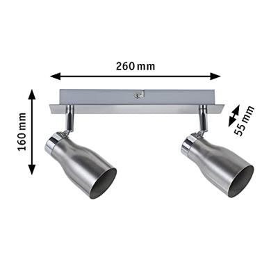 Paulmann Meli 66687 Plafondspot LED GU10 20 W Nikkel (gesatineerd)