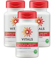 Vitals Vitamine B12 1000mcg + Folaat 500mcg Zuigtabletten - thumbnail