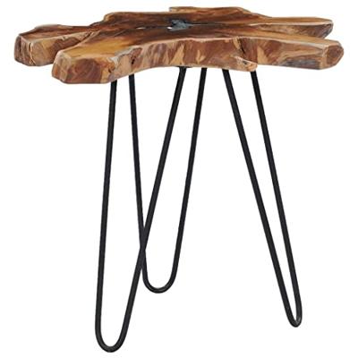 Salontafel 70x45 cm massief teakhout en polyresin