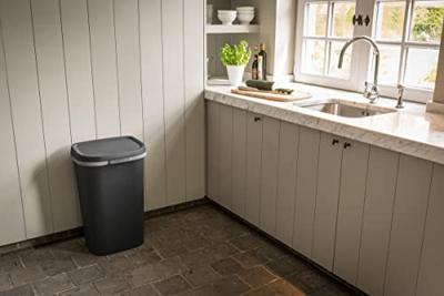 Curver Mistral Flat Afvalbak 50L Antraciet Curver Mistral Flat Afvalbak 50L Antraciet