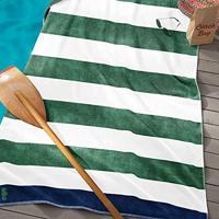 Seahorse strandlaken Albatros - Katoen - Groen - 100x180 cm - thumbnail