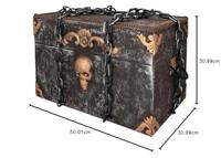 Piratenkist Halloween Doodskop (geluid/beweging/licht) - thumbnail