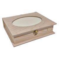 Playwood Houten kist boekvorm met fotolijst - thumbnail