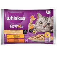 WHISKAS Tasty Mix Chicken and Vegetable, Lamb and Turkey - nat kattenvoer - 4 x 85g - thumbnail