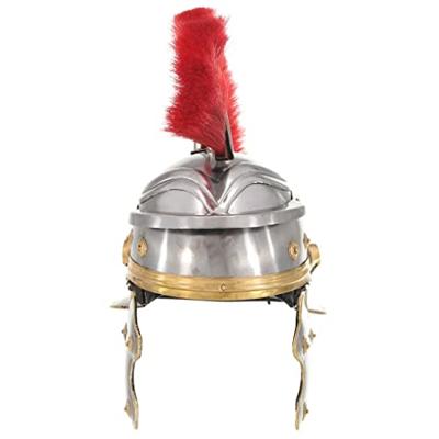 VidaXL Soldatenhelm romeins replica staal zilverkleurig VidaXL Soldatenhelm romeins replica staal zilverkleurig