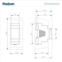 Theben TR 611 top3 RC DIN-rail schakelklok 230 V/AC - thumbnail