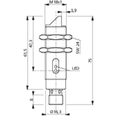 Contrinex LRS-1180W-304 620 200 486 Reflecterende lichtknop Donkerschakelend 1 stuk(s) Contrinex LRS-1180W-304 620 200 486 Reflecterende lichtknop Donkerschakelend 1 stuk(s)