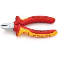 Knipex Zijsnijtang verchroomd ge‹soleerd met meer-componentengrepen, VDE-getest 125 mm - 7006125 - thumbnail